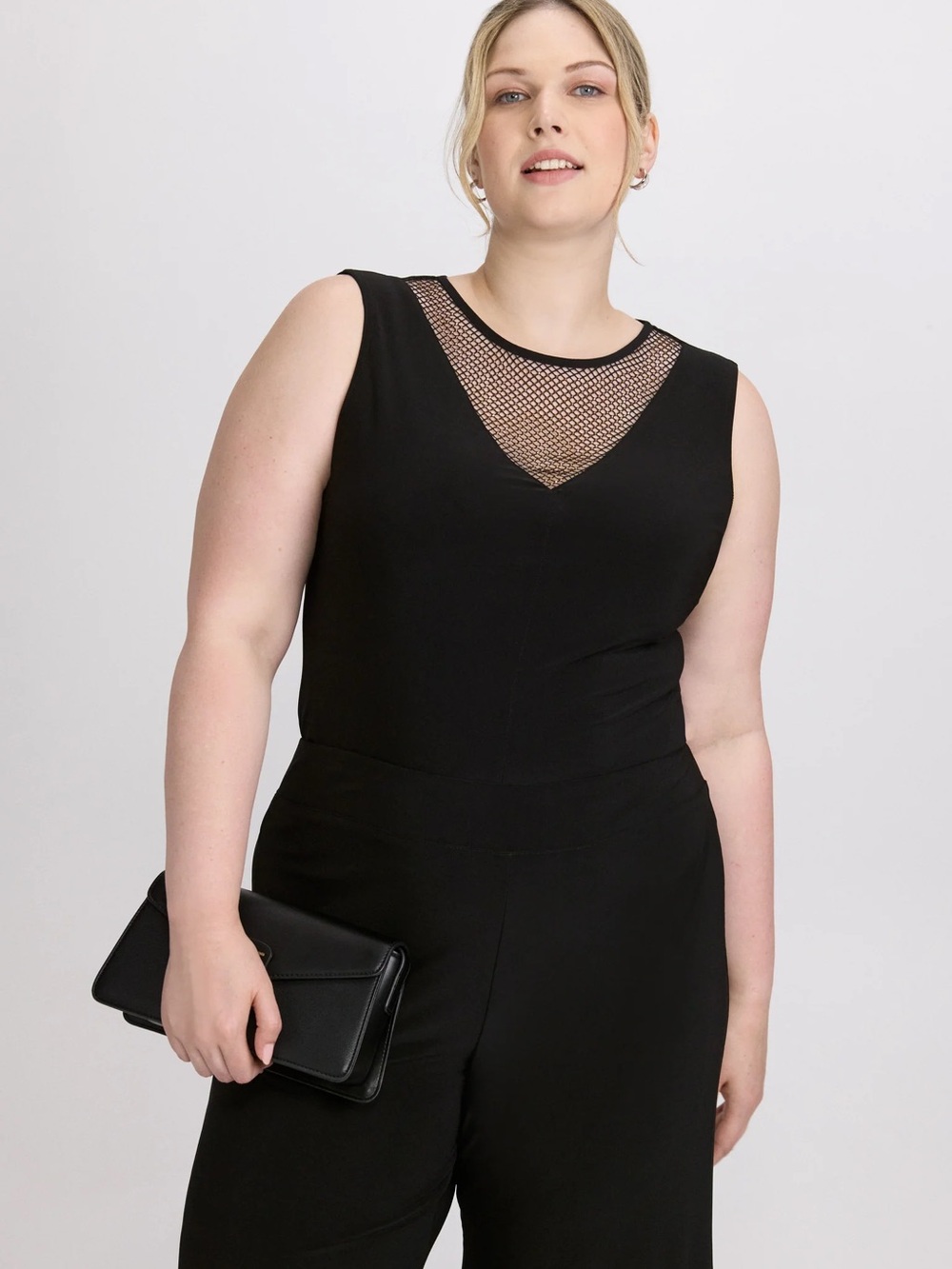 Joseph Ribkoff Black Rhinestone Evening Outfit | Size 14 Pants & Size 16 Top